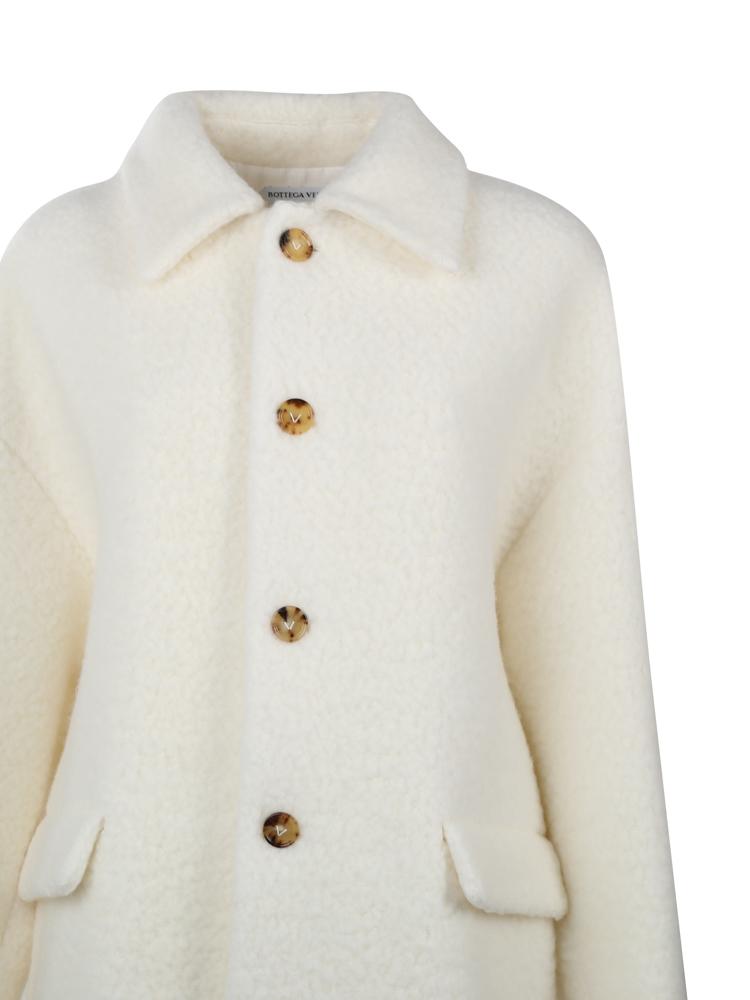 Cappotto bouclé in lana e mohair 709034 V25G09000 BOTTEGA VENETA 