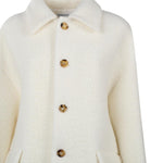 Cappotto bouclé in lana e mohair 709034 V25G09000 BOTTEGA VENETA 