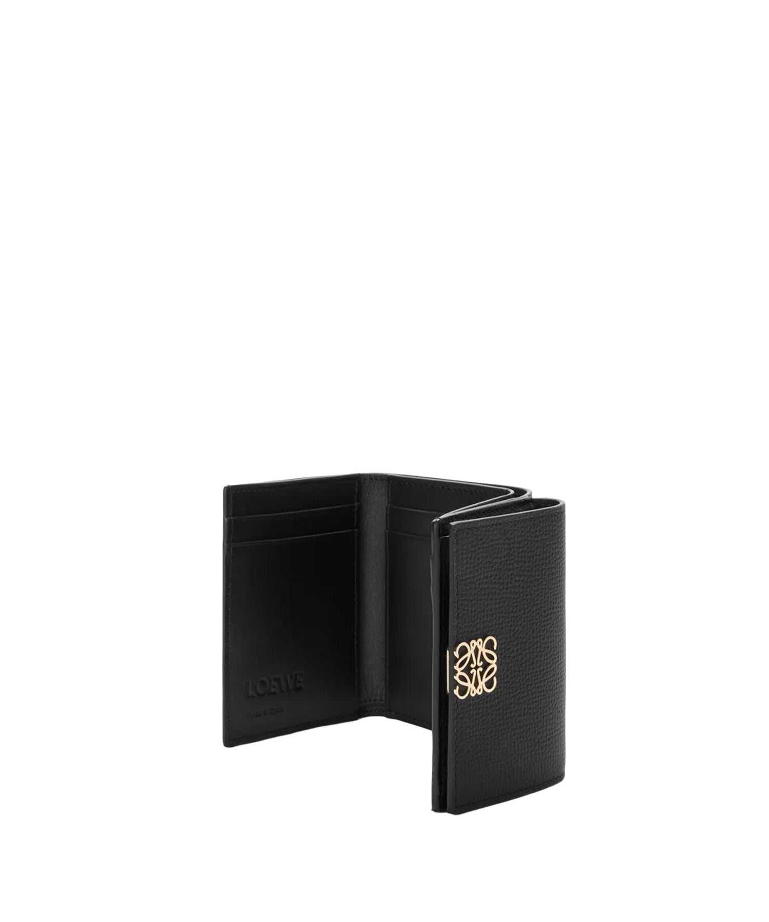 Portafoglio trifold Anagram in pelle di vitello C821TR2X16 1206 LOEWE 