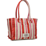 Borsa shopping con logo 73BS9MV02R ILENEROSSO/MULTICOLOR V° 73 