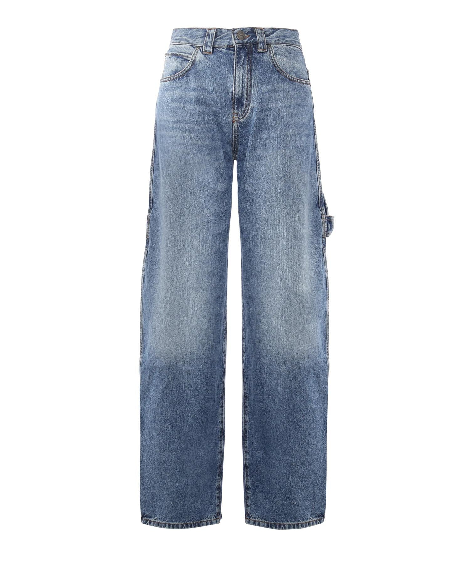 Jeans balloon con dettagli workwear 105542 A2RPPJD PINKO 