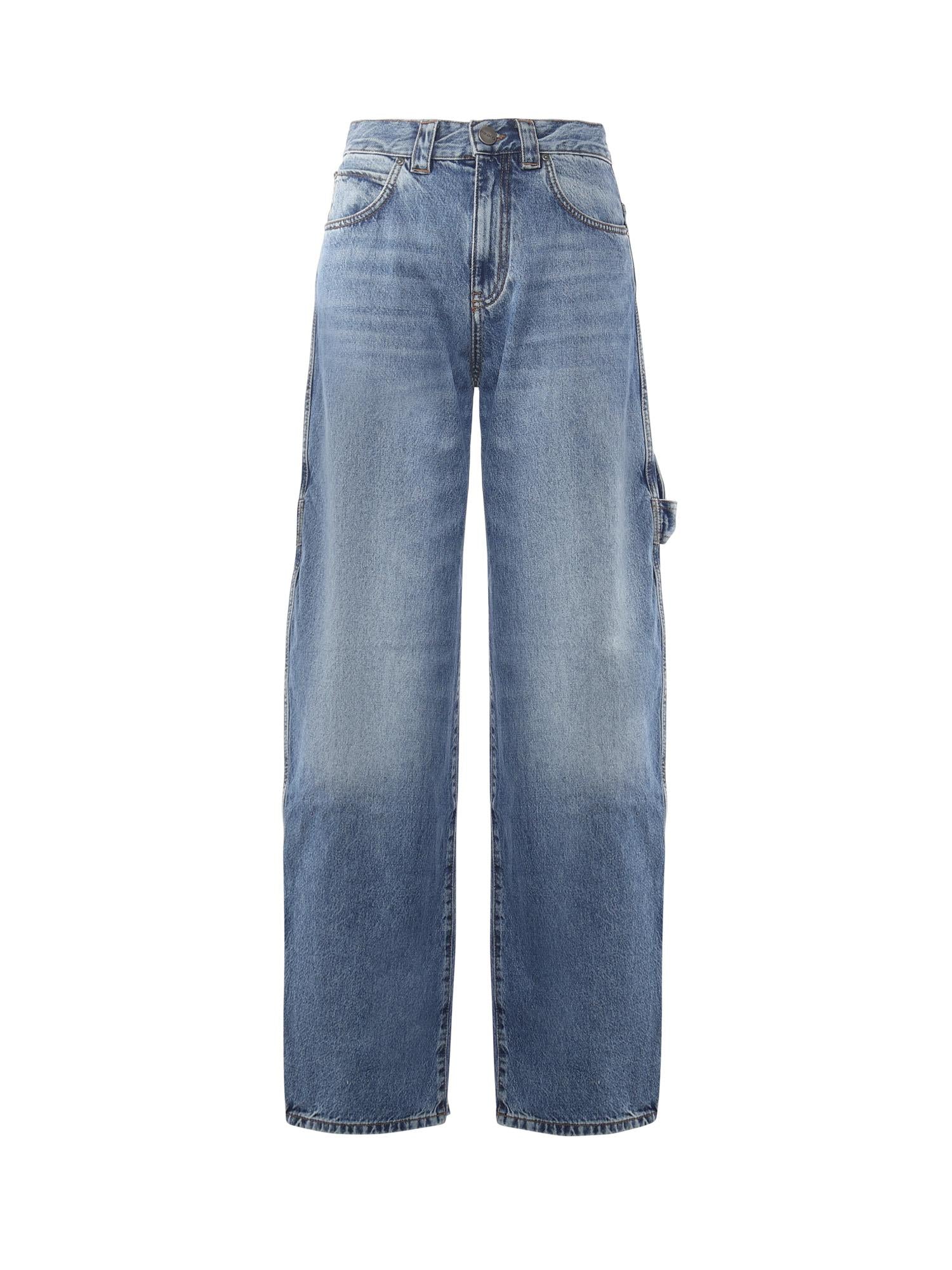 Jeans balloon con dettagli workwear 105542 A2RPPJD PINKO 