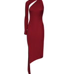 Abito monospalla in crepe di jersey 424JR0523JS0145 4031 COURREGES 