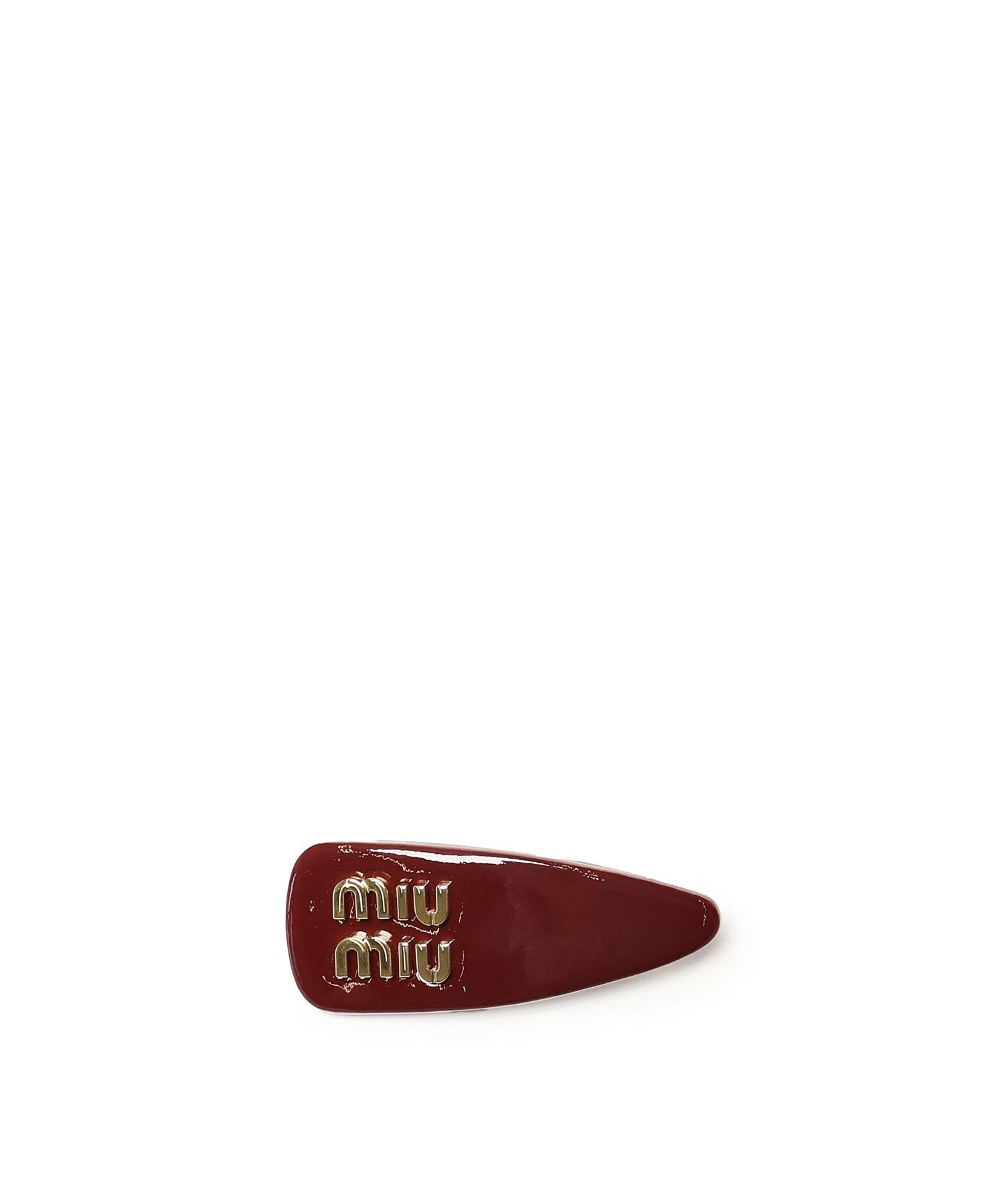 Fermaglio in pelle verniciata 5IF092 069F0D27 MIU MIU 