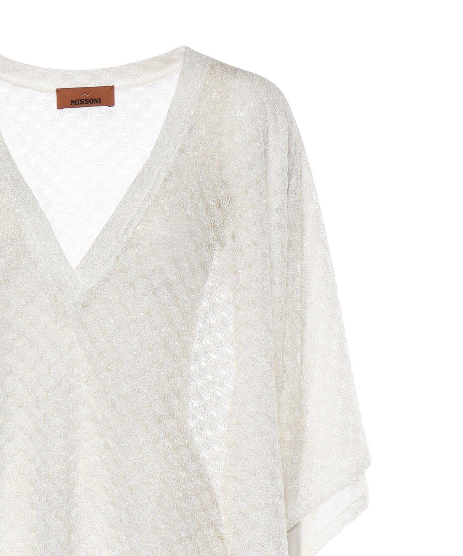 Caftano copricostume cropped in viscosa lamé MC26SQ00 BR014RS01JW MISSONI 