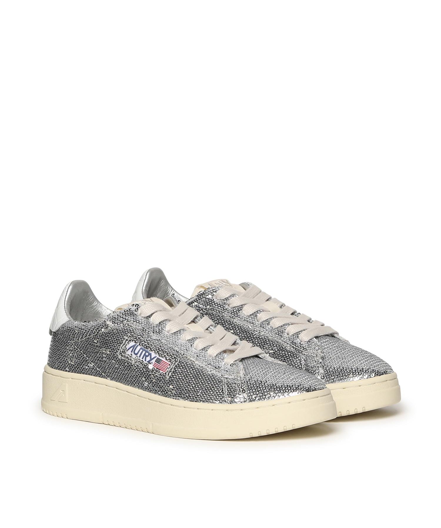 Sneakers Dallas low 'Sparkling' in paillettes<BR/> ADLW TI05 AUTRY 