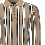 Maglia stile polo a righe 105809 A2UOL4Z PINKO 