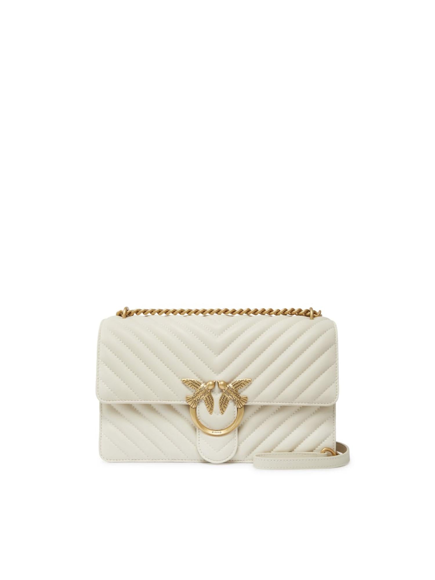 Borsa media a tracolla Love Bag One Chevron 100941 A0GKZ14Q PINKO 