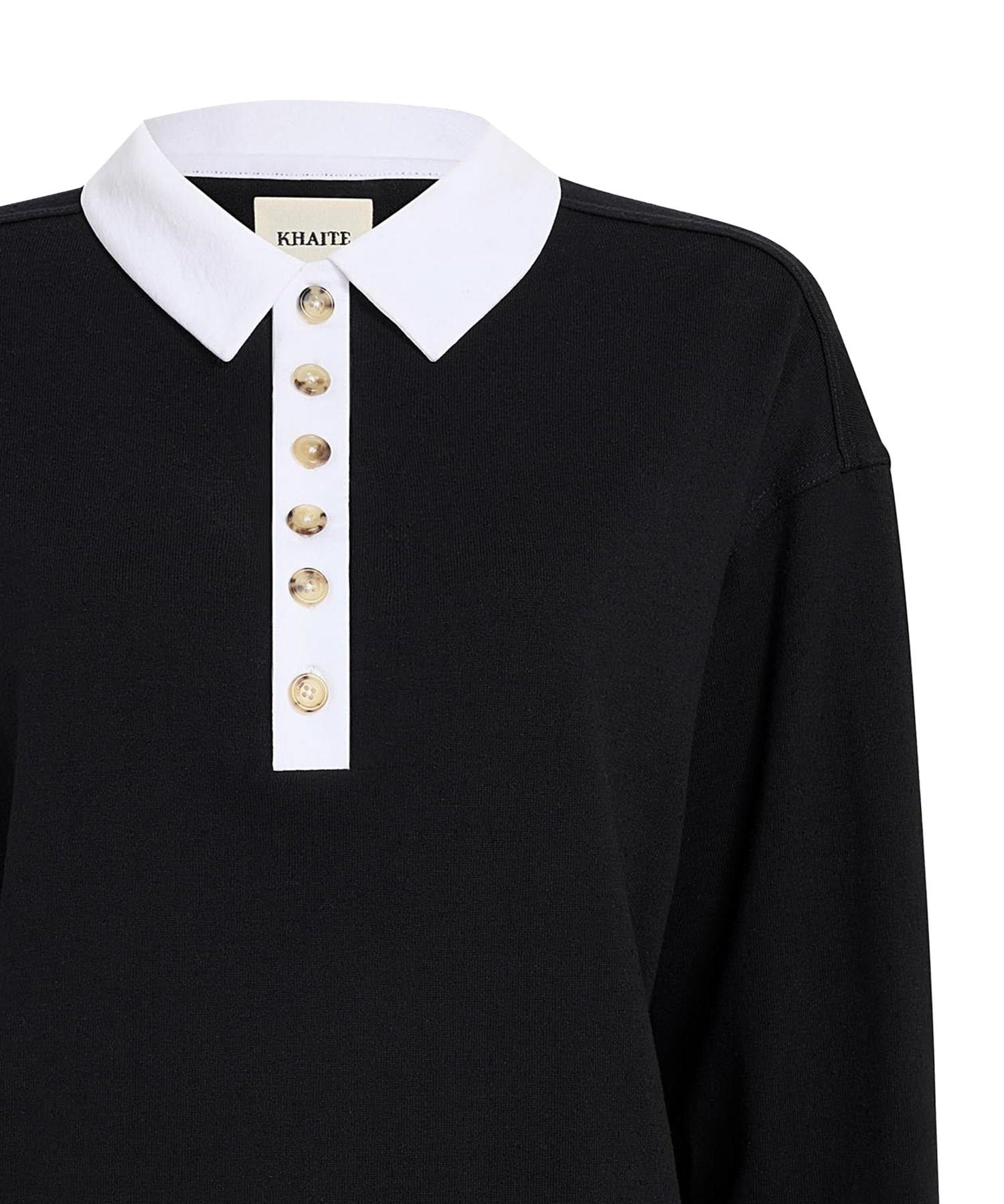 Polo Faithful in jersey di seta 24534219 294 KHAITE 