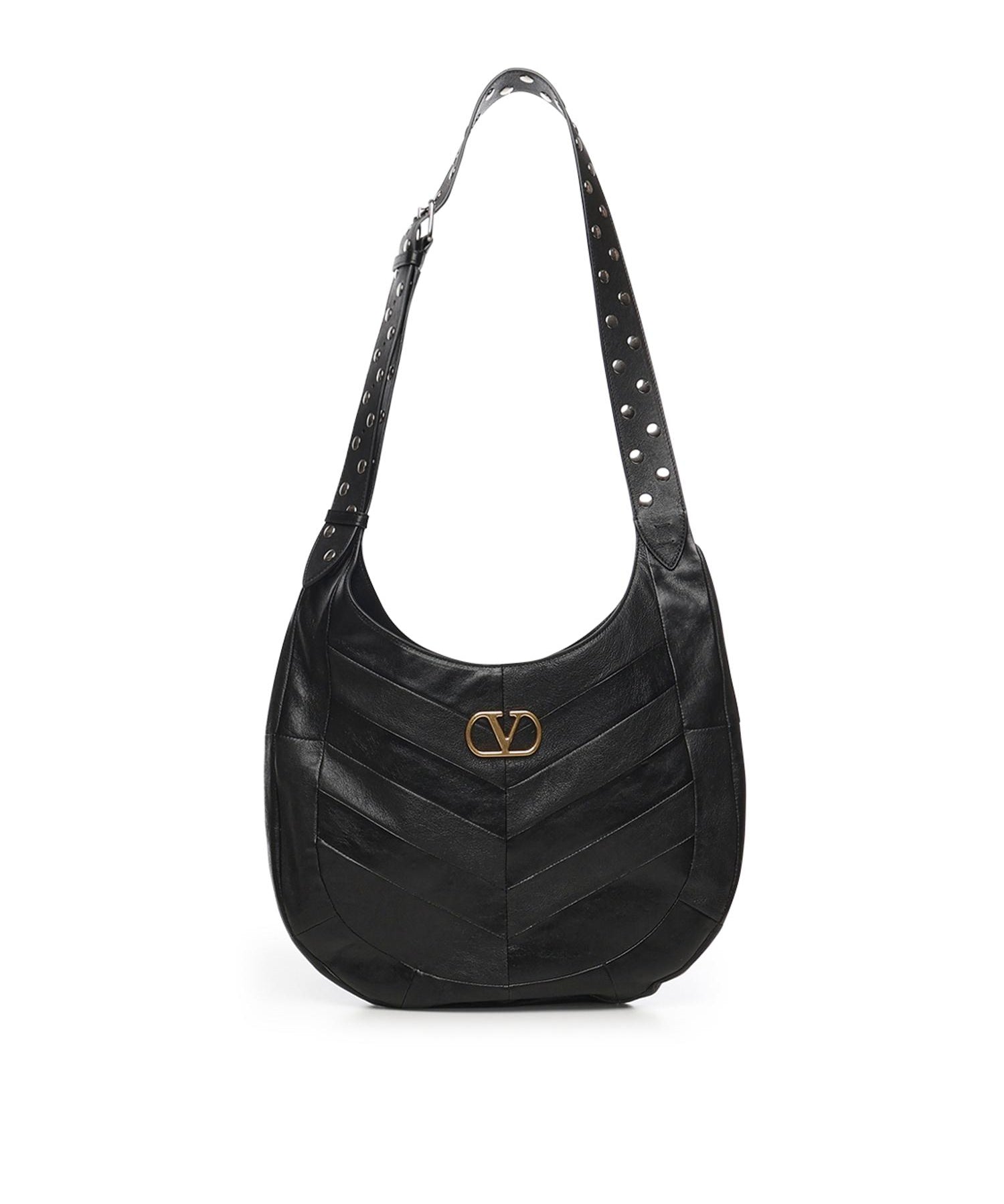 Borsa hobo in nappa motivo chevron 7W0B0S29 GHA0NO VALENTINO GARAVANI 