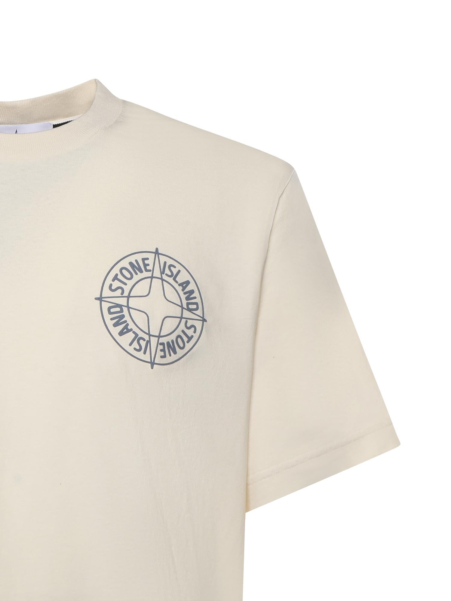 T-shirt con stampa 'Stone' L1S152100001 S0284V0093 STONE ISLAND 
