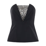 Top bustier con ricamo di strass 79AAM615 N0356899 GENNY 