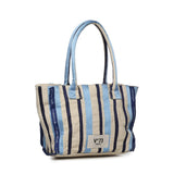 Borsa shopping con logo 73BS9MV02R ILENEAZZURRO/MULTICOLOR V° 73 