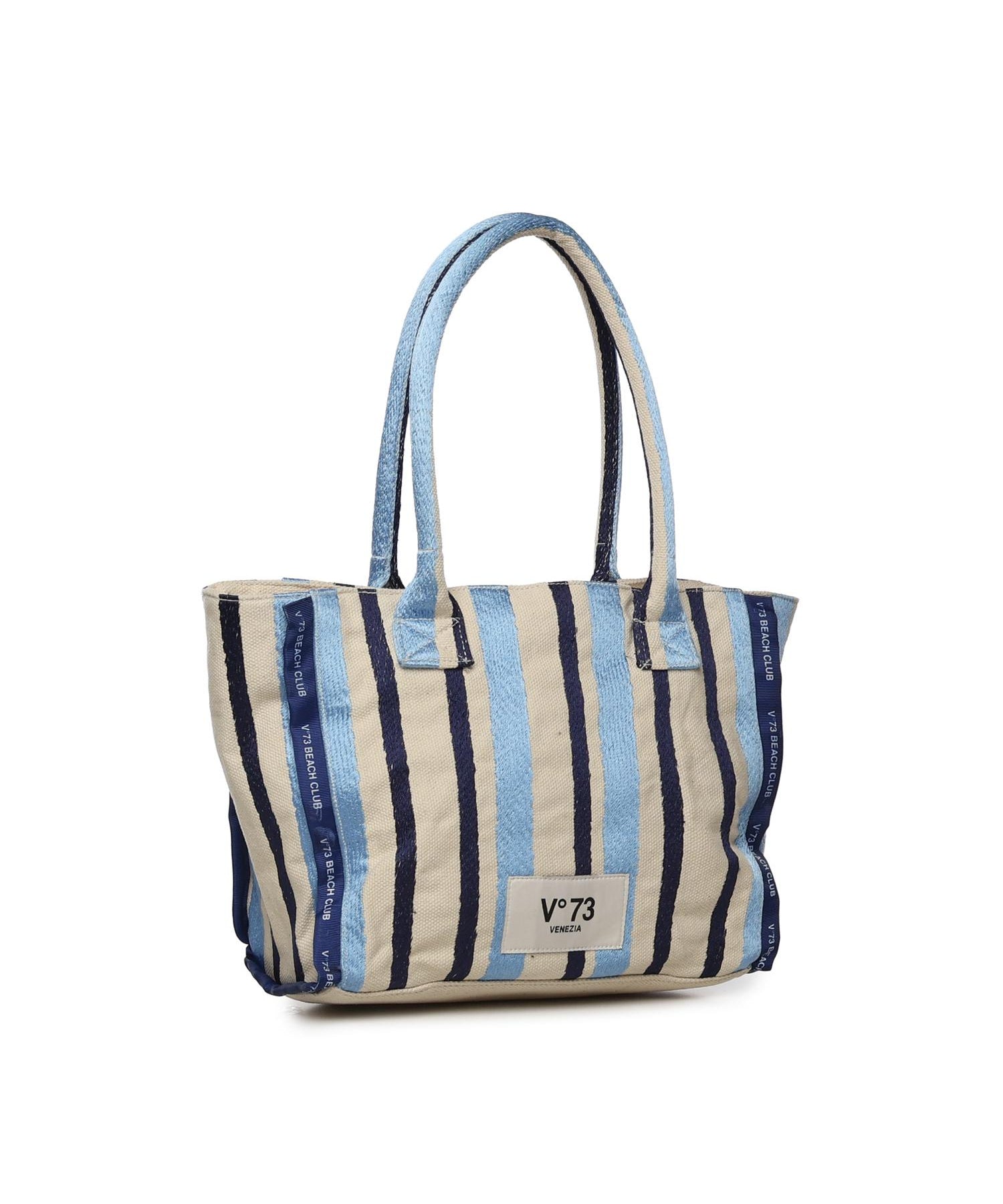 Borsa shopping con logo 73BS9MV02R ILENEAZZURRO/MULTICOLOR V° 73 
