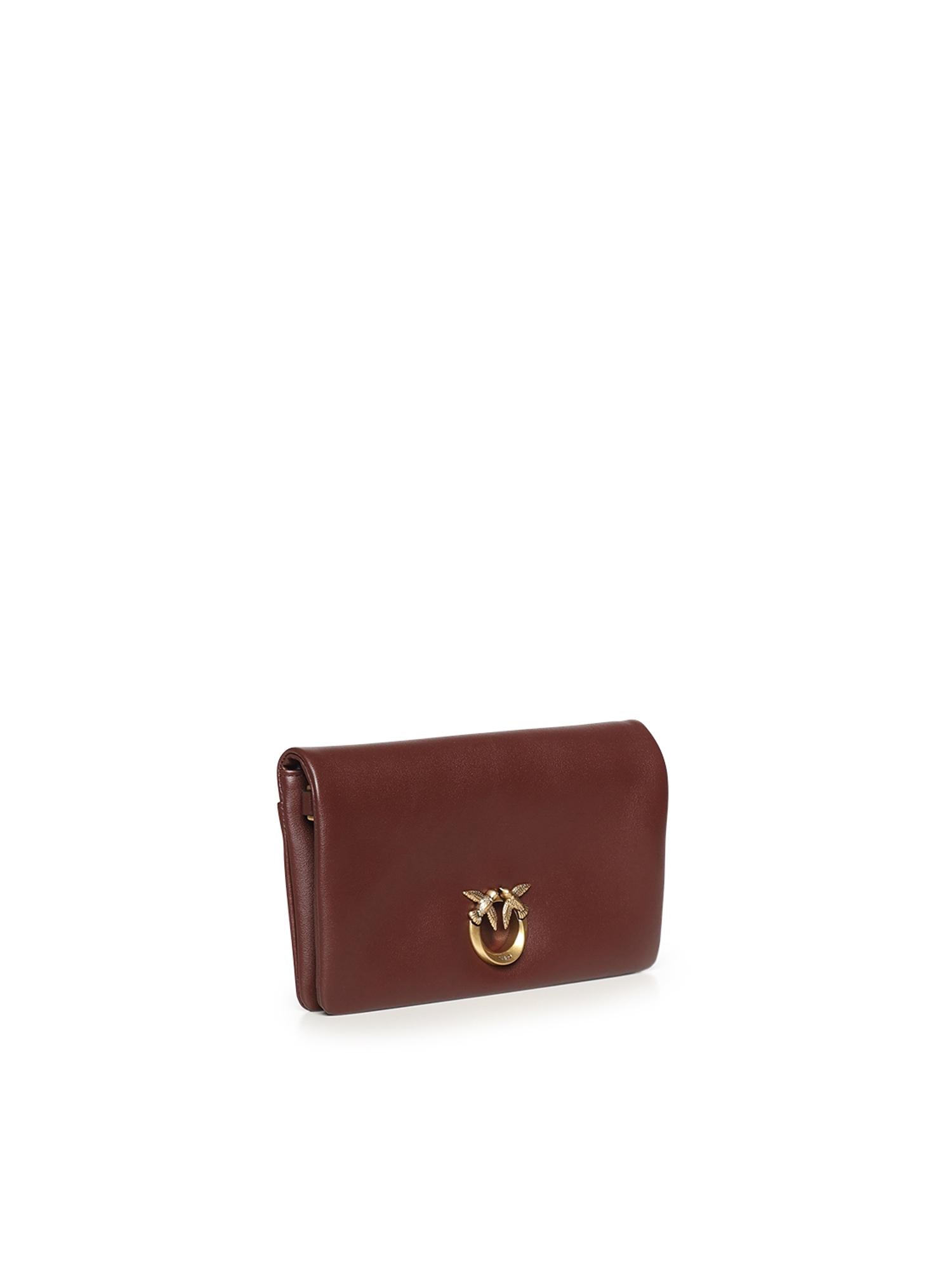 Pochette a tracolla Love Bag Click Soft Horizontal Mini in pelle 106023 A0QOR49Q PINKO 
