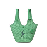 Borsa tote in rafia e viscosa 428P12005 002 POLO RALPH LAUREN 