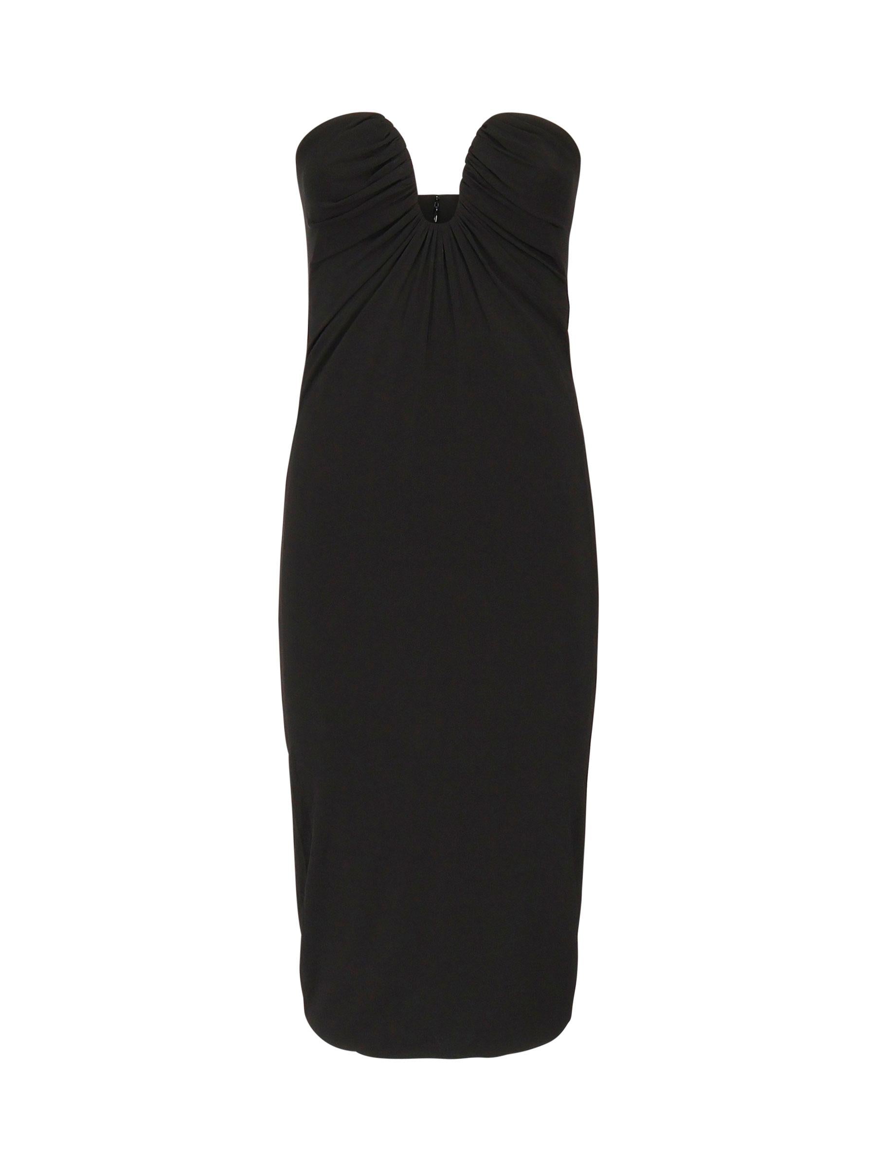 Abito midi da sera con scollo sagomato 105021 A2GSZ99 PINKO 