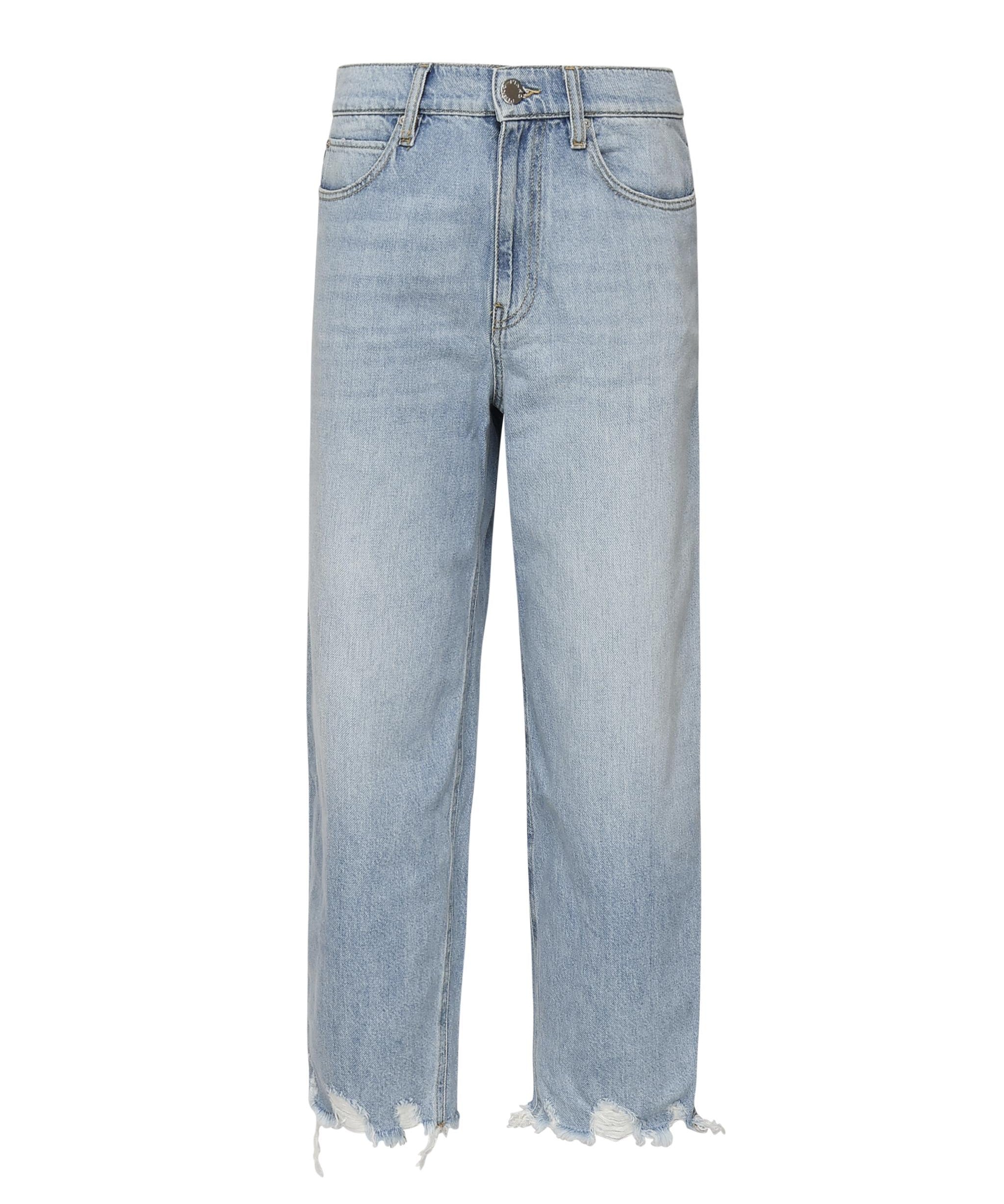 Jeans larghi con fondo sfrangiato<BR/> 103857 A2E5PJN PINKO 