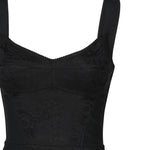 Abito corsetteria midi in powernet e pizzo F63G9T G9798N0000 DOLCE & GABBANA 