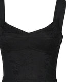 Abito corsetteria midi in powernet e pizzo F63G9T G9798N0000 DOLCE & GABBANA 