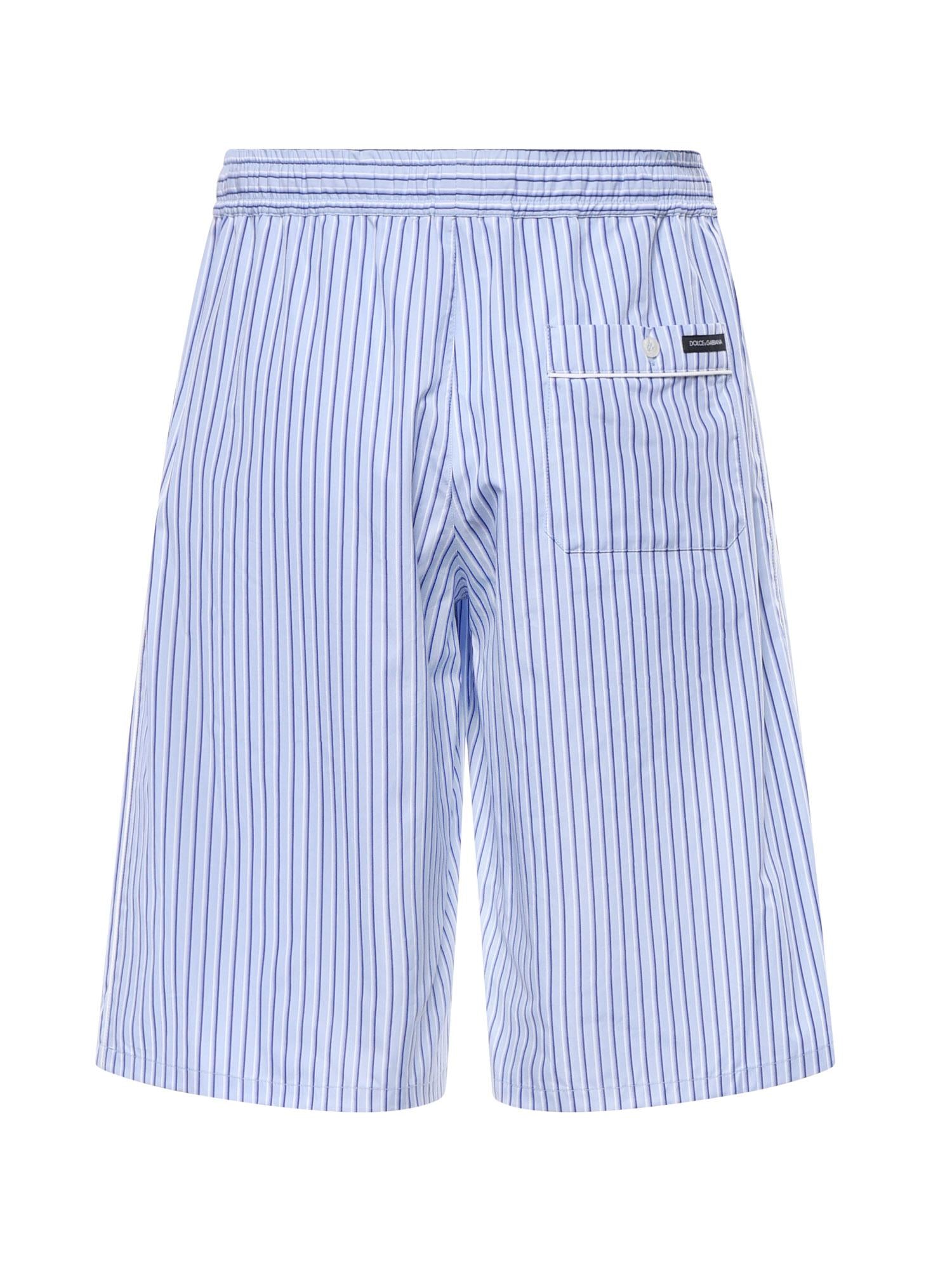 Bermuda in popeline rigato GV5MAT FR513S8052 DOLCE & GABBANA 