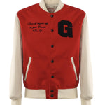 Bomber Varsity in nappa e tessuto VARSITY NAPPAROSSO GIULIANO GALIANO 