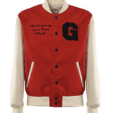 Bomber Varsity in nappa e tessuto VARSITY NAPPAROSSO GIULIANO GALIANO 