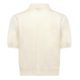 Maglia stile polo con logo 105450 A2Q9Z13 PINKO 