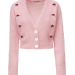 Cardigan cropped con ricami FABX4183K4603 9122 ALESSANDRA RICH 