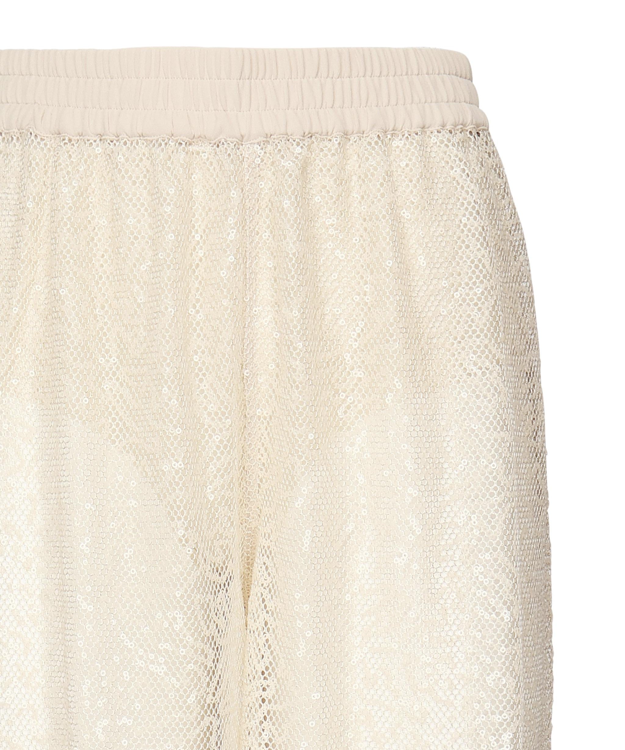 Pantaloni palazzo rete paillettes 105009 A2EXC03 PINKO 