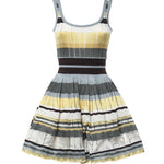Abito corto in maglia a righe AA9R3100K266D 908 ALAIA 