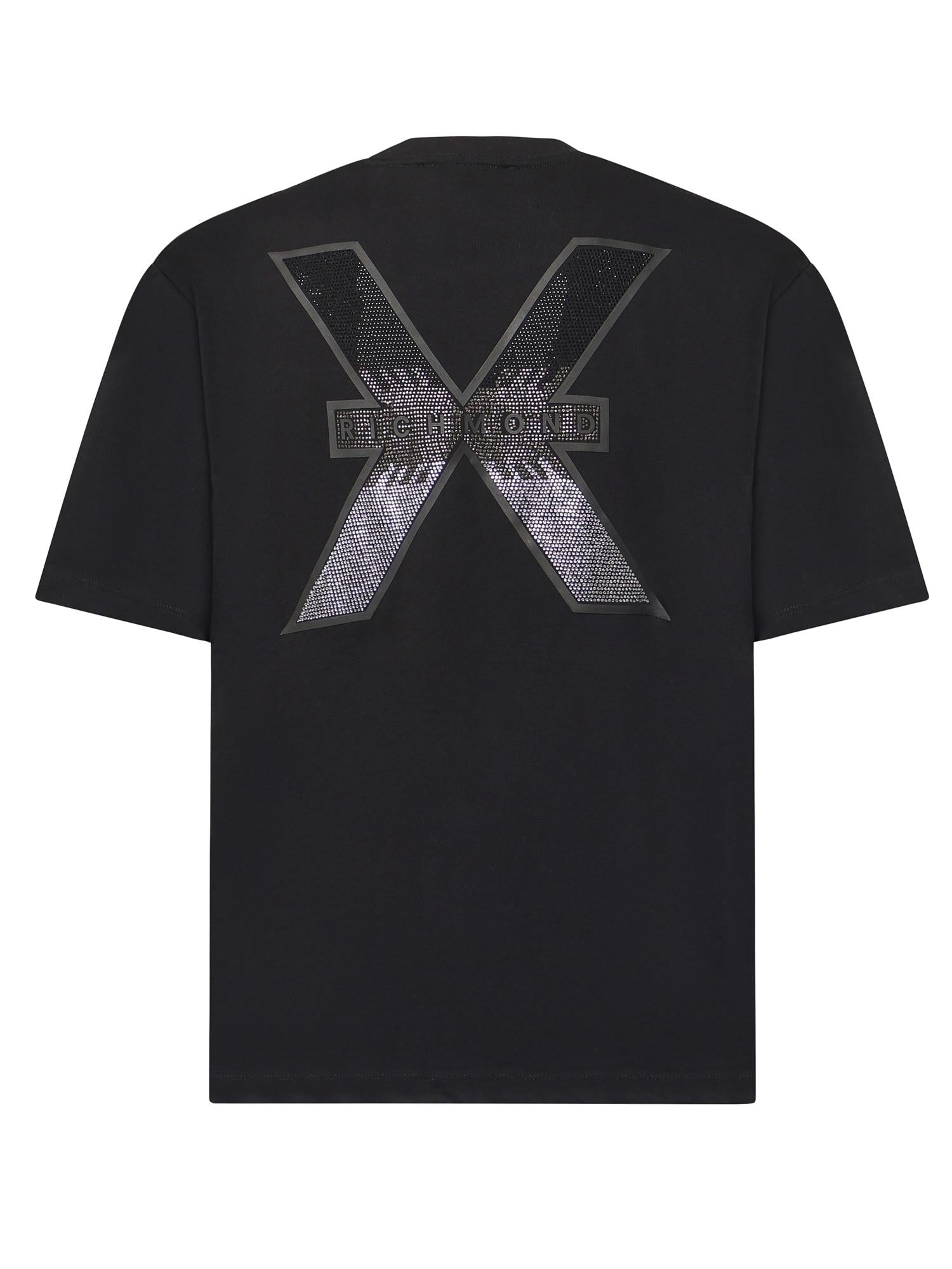 T-shirt con logo UMA25455TS BLACK RICHMOND X 