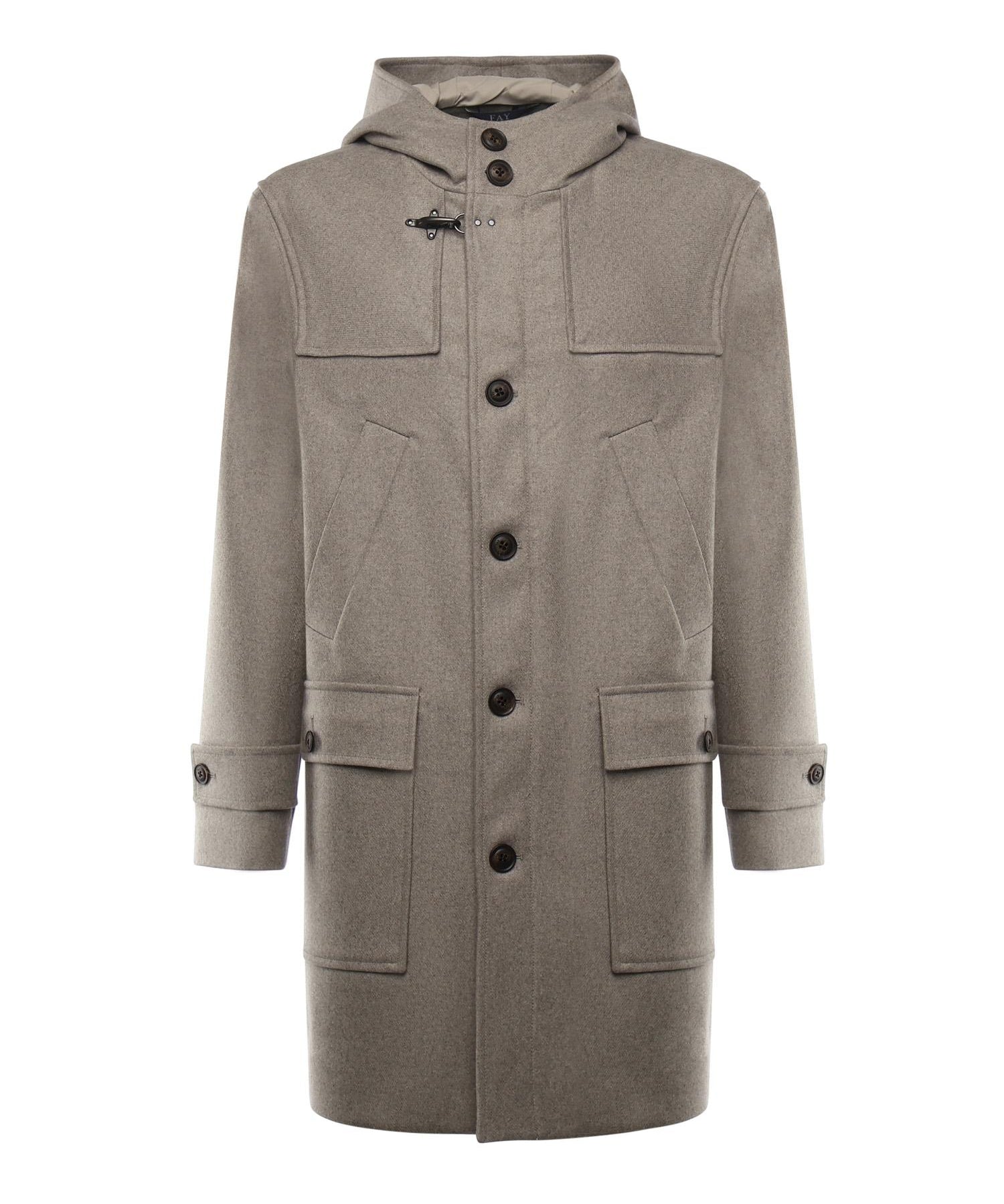 Cappotto in panno di lana e cashmere NAM49510190GAH C205 FAY 