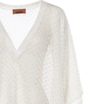 Caftano copricostume cropped in viscosa lamé MC26SQ00 BR014RS01JW MISSONI 
