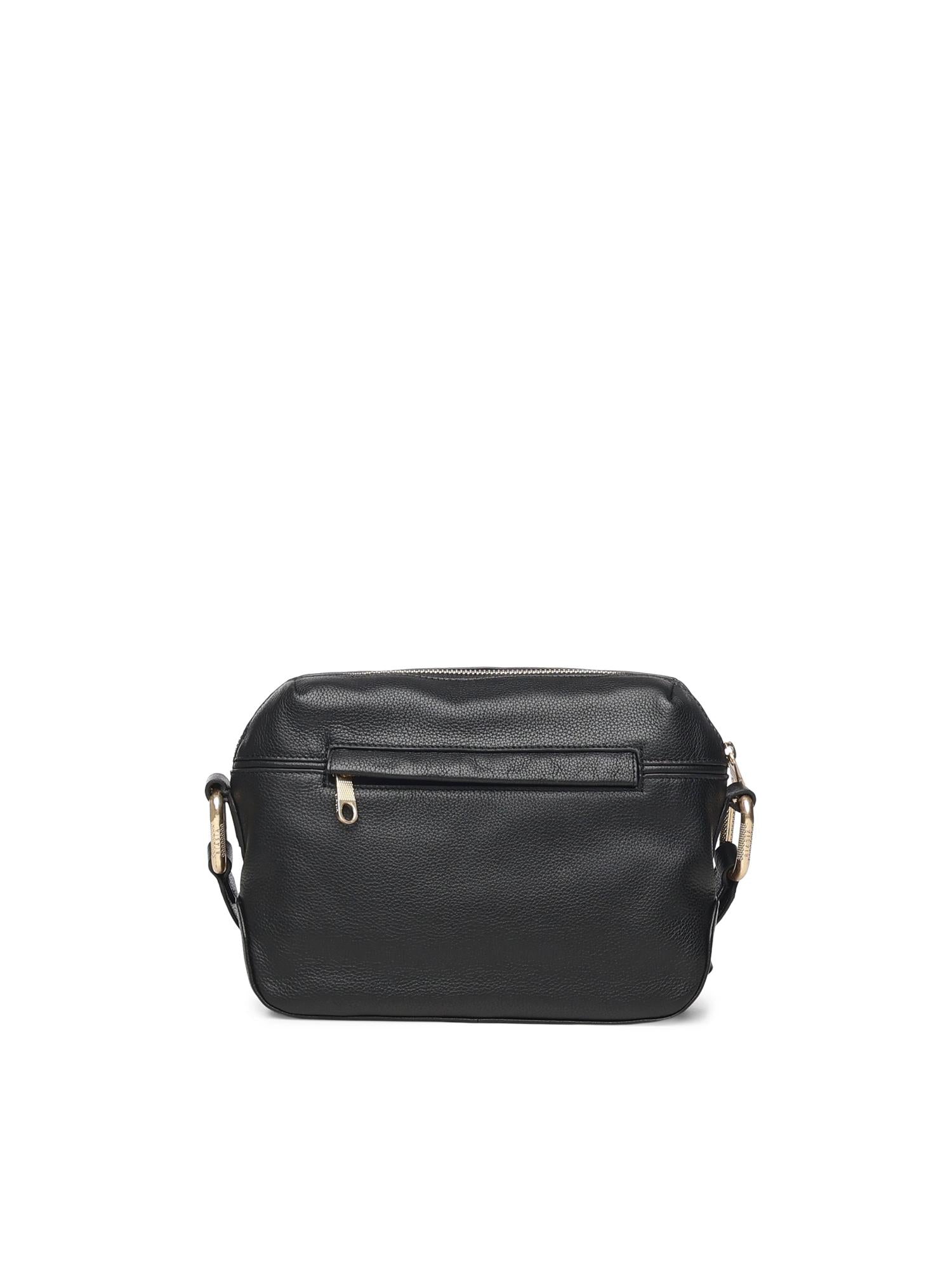 Borsa a tracolla in pelle con logo BIBP9E506 NERO BIASIA 