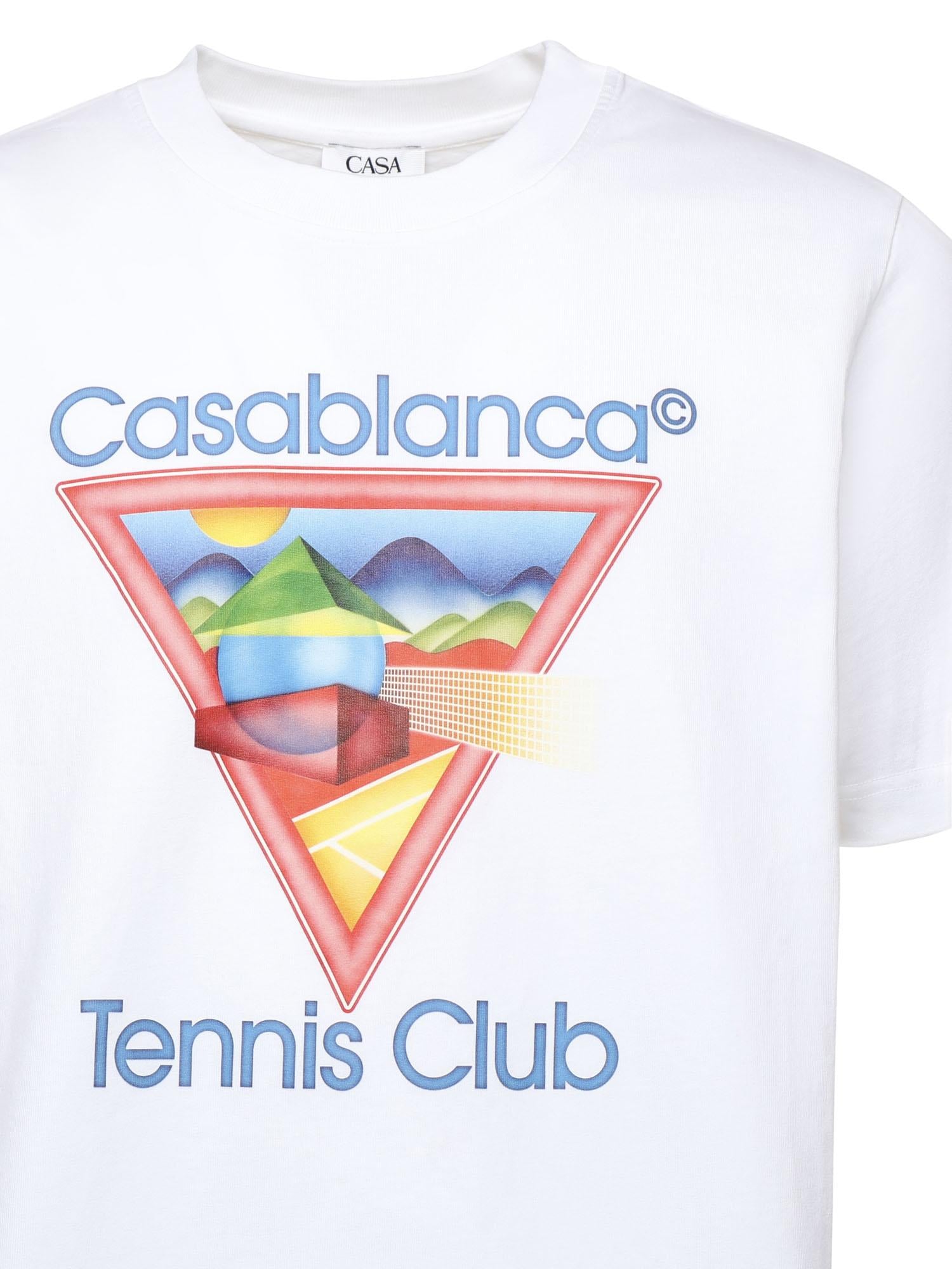T-shirt con stampa Tennis Club MPF25JTS001 01 CASABLANCA 