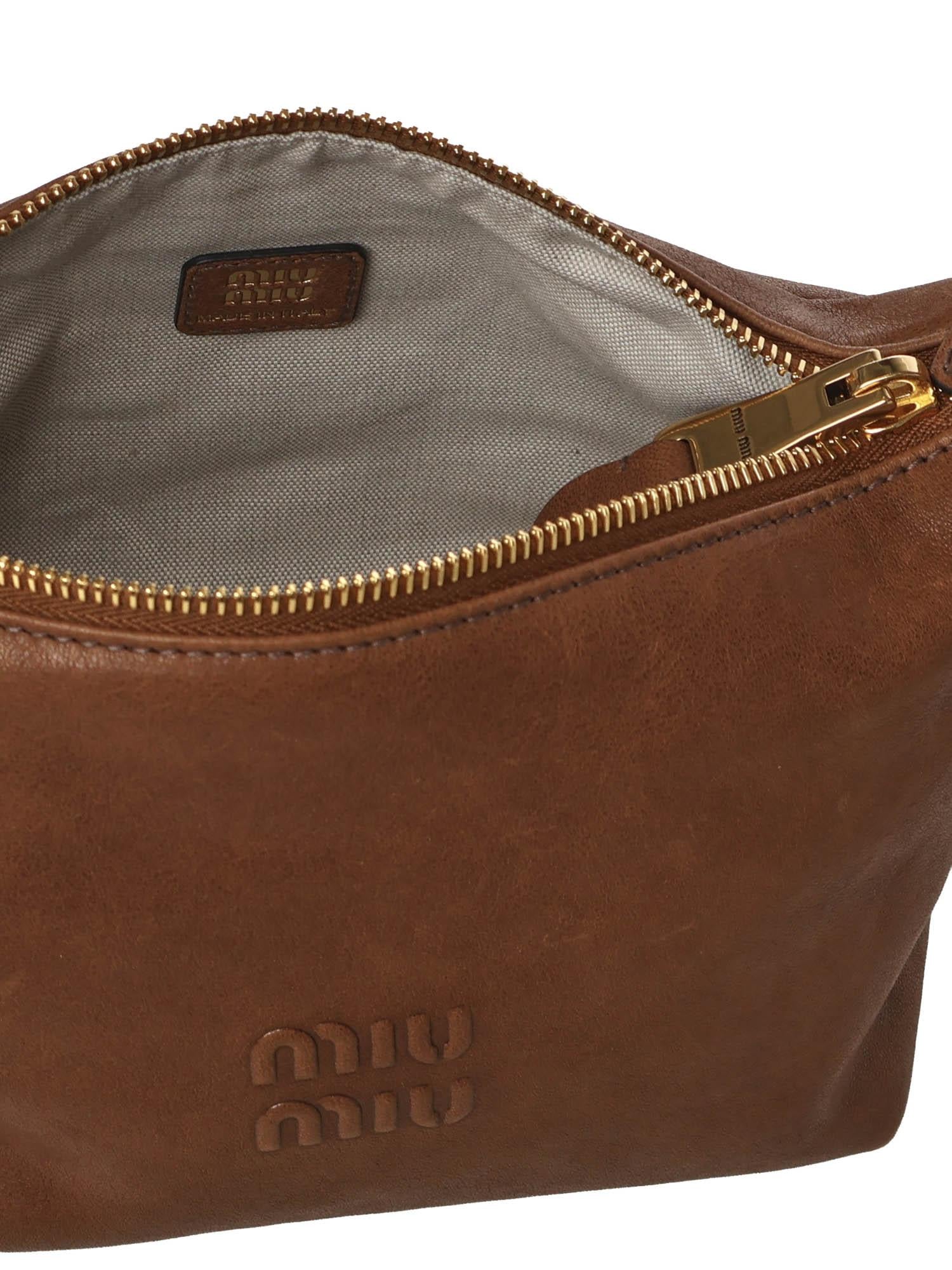 borsa a spalla in nappa Aviator 5NE851 AEFXF0316 MIU MIU 