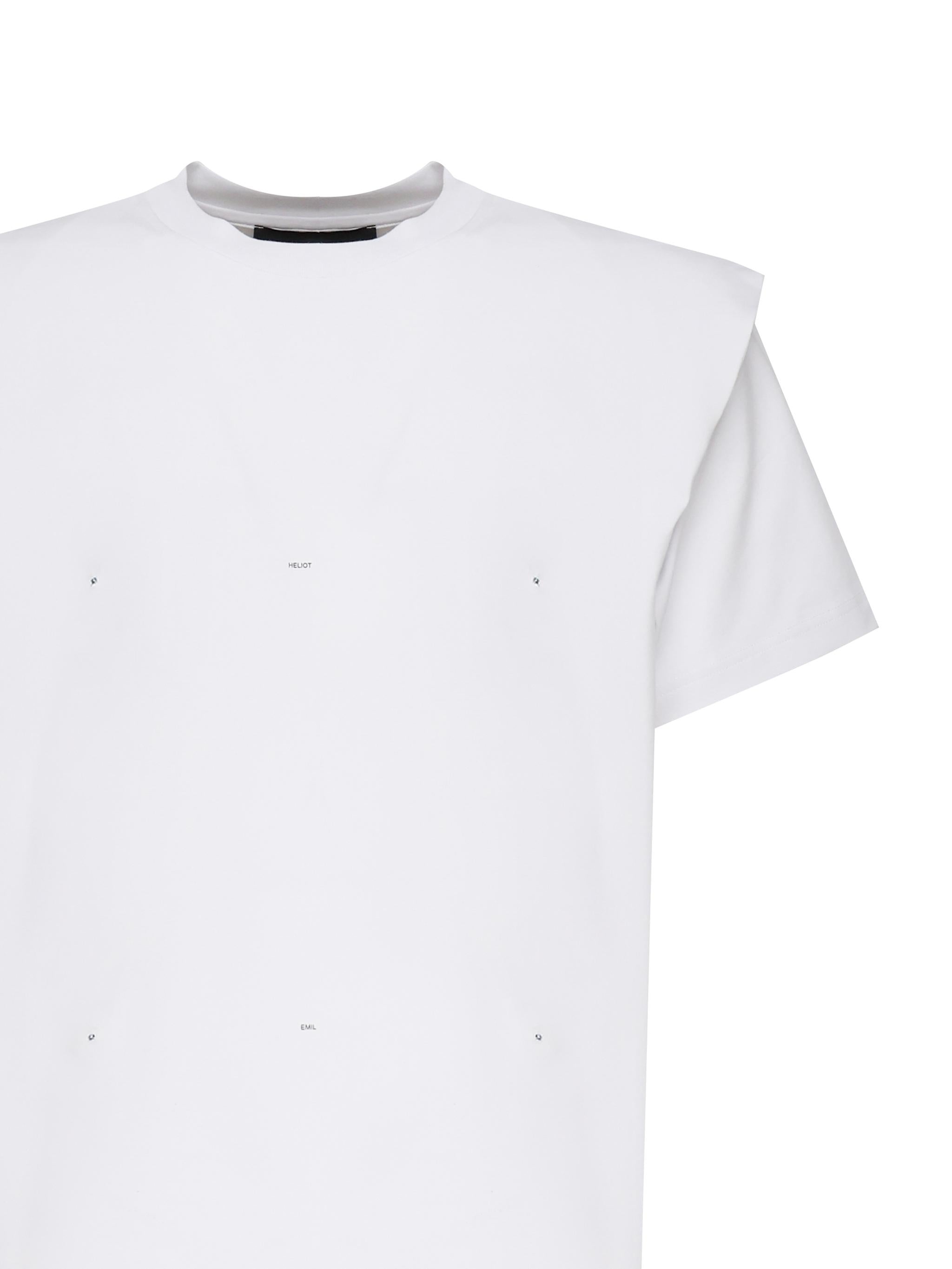 T-shirt Outline Logo PRESS25M09089 WHT02 HELIOT EMIL 