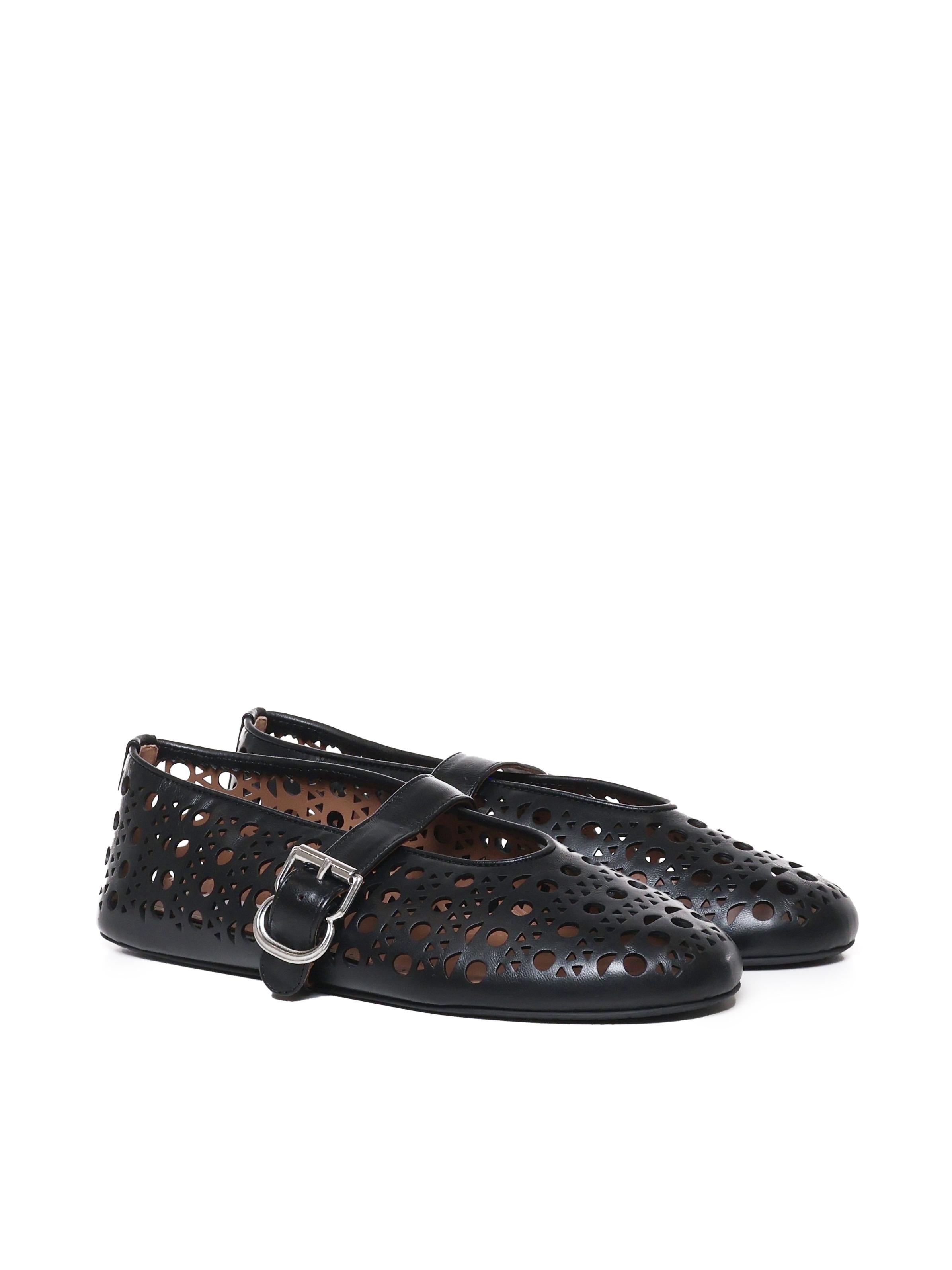 Ballerine in pelle di capra Vienne AA3A029CK216 999 ALAIA 