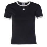 T-shirt con logo VESJTS017JS0070 9901 COURREGES 