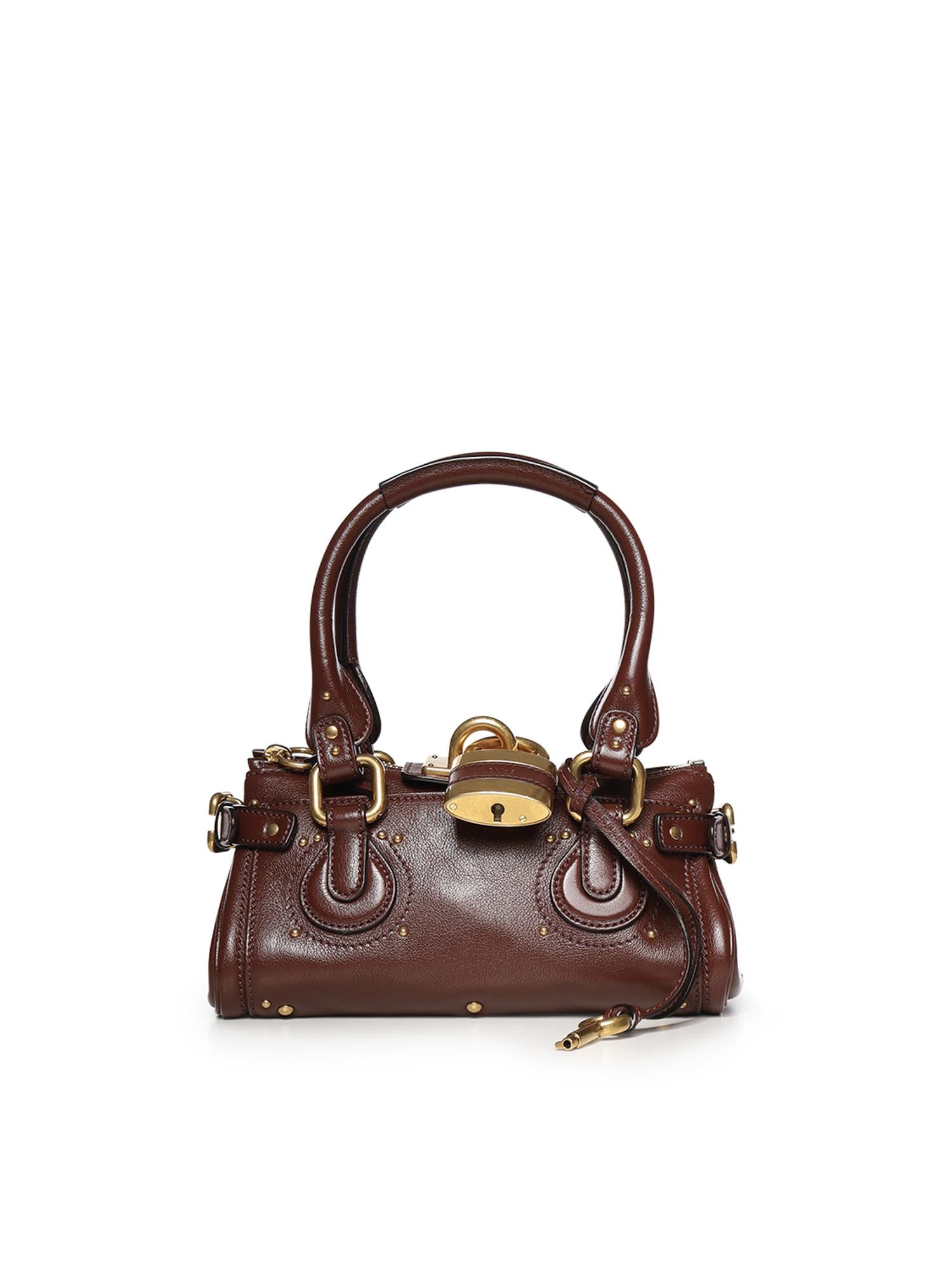 Borsa Paddington piccola in pelle granata CH26SS805P75 27M CHLOÉ 