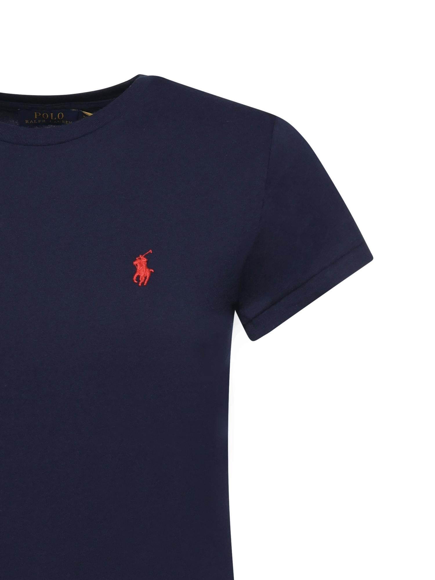 T-shirt in cotone con logo 211B14605 031 POLO RALPH LAUREN 
