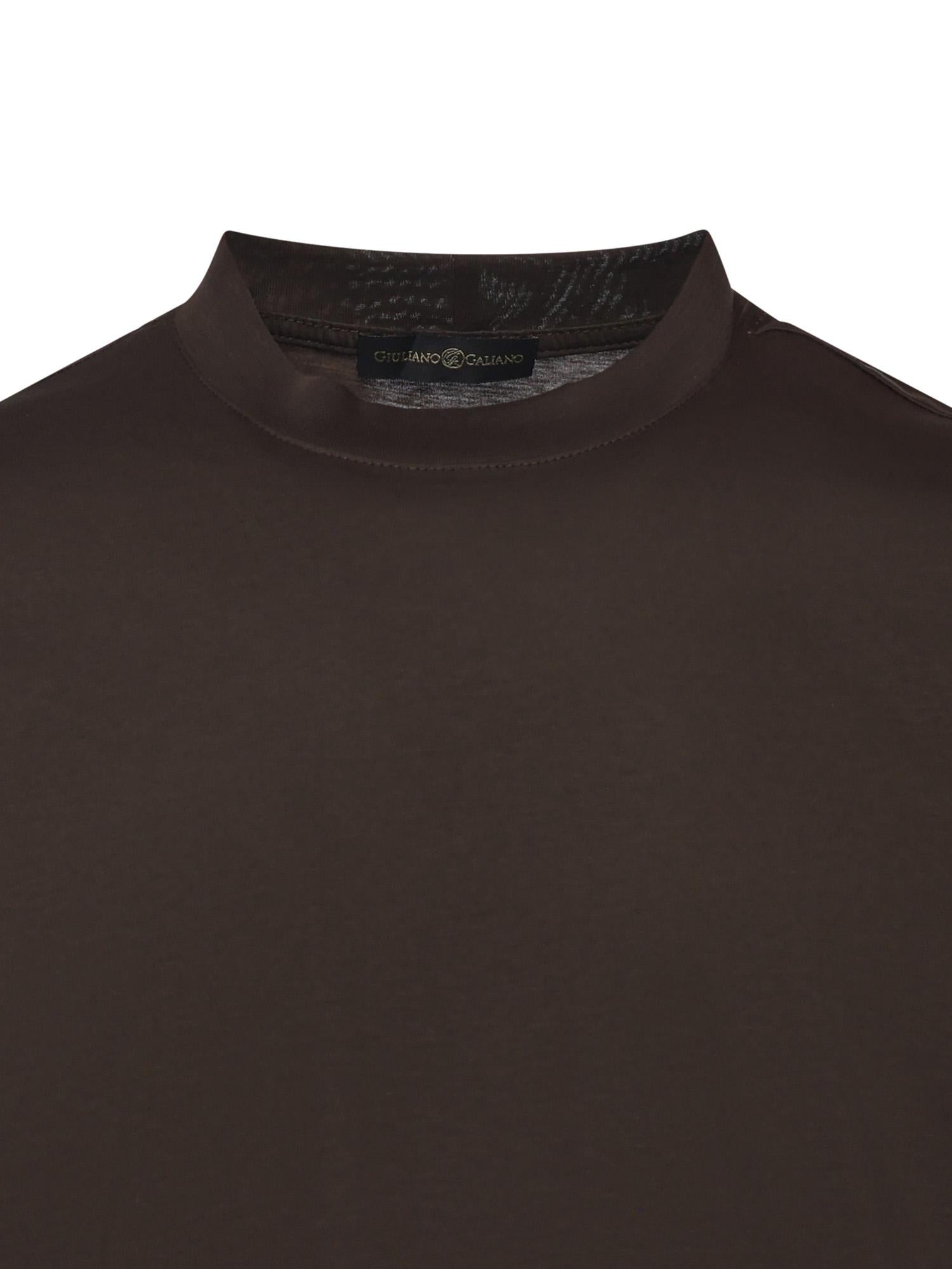 T-shirt in puro cotone AIGUE MORO GIULIANO GALIANO 