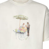 T-shirt Fleuriste in cotone KTS310CO002 OW Drôle de Monsieur 