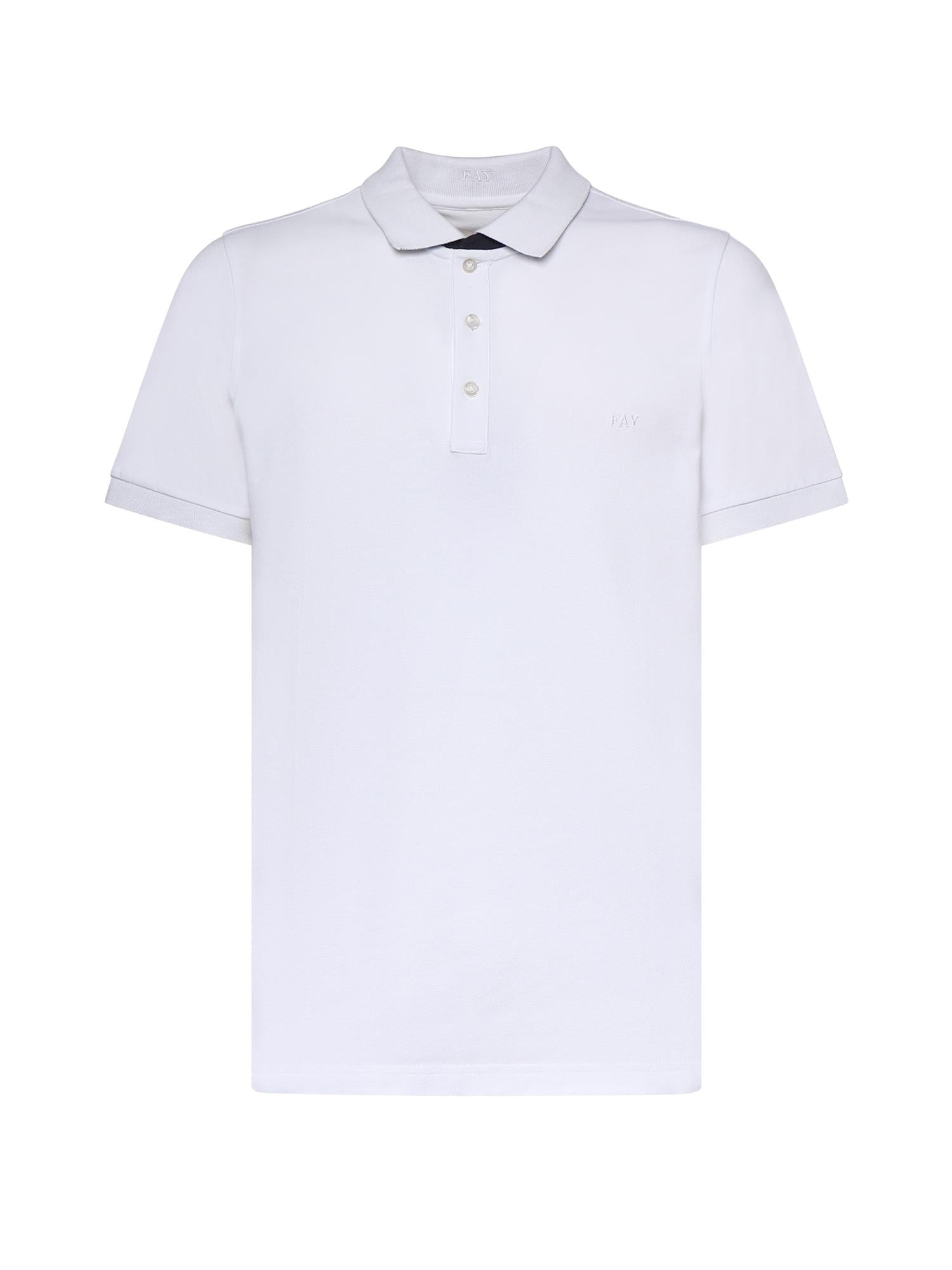 Polo in piquet stretch NPMB252135STDW B001 FAY 
