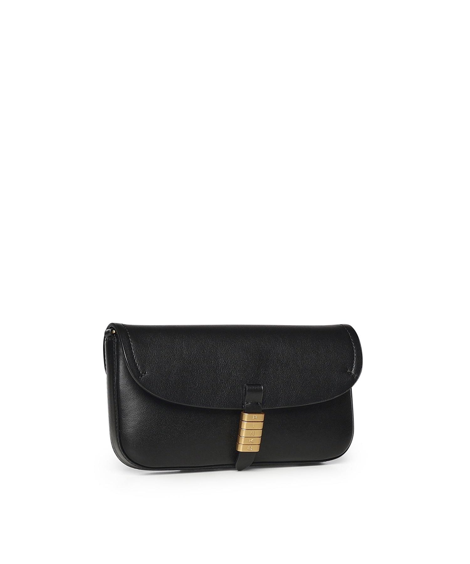 Borsa a spalla media Saddle Flat in pelle 105349 A1ZXZ99Q PINKO 