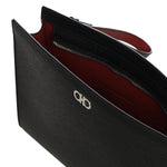 Pouch in pelle con logo 241889 791715001 FERRAGAMO 