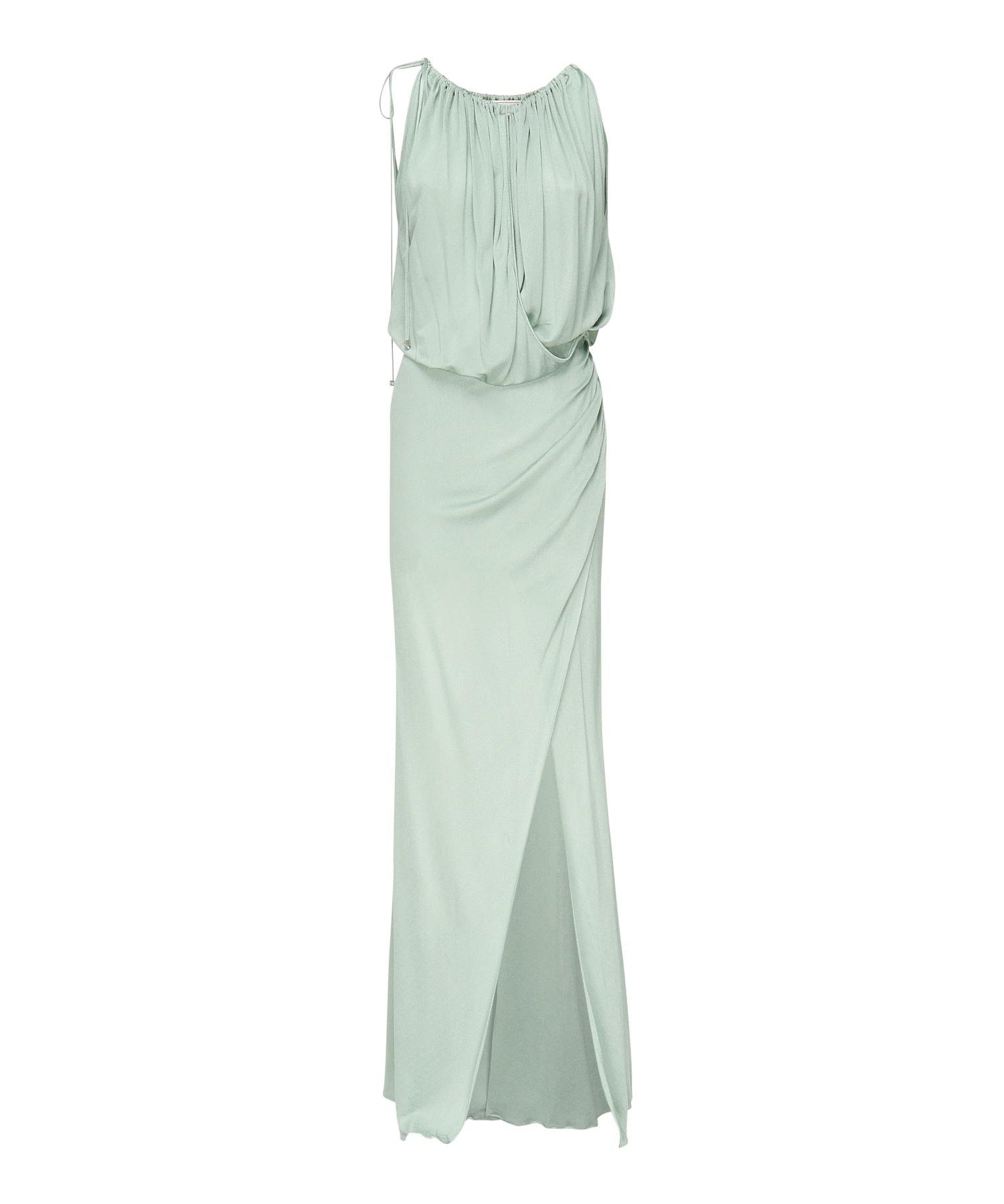 Abito lungo in jersey con drappeggio 2A578A N0400 BLUMARINE 