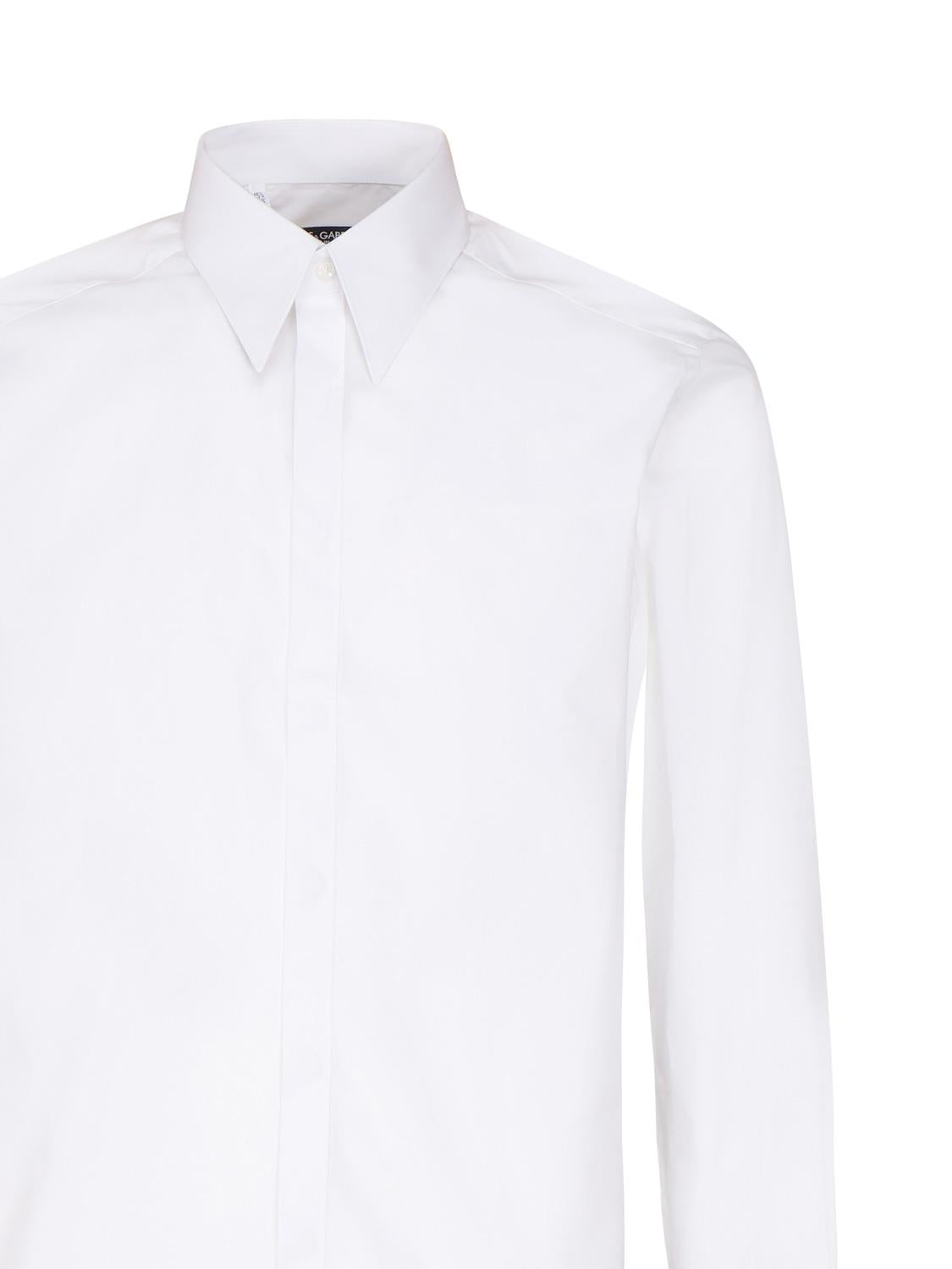 Camicia in cotone vestibilità Martini<BR/> G5JL8T GG865W0800 DOLCE & GABBANA 