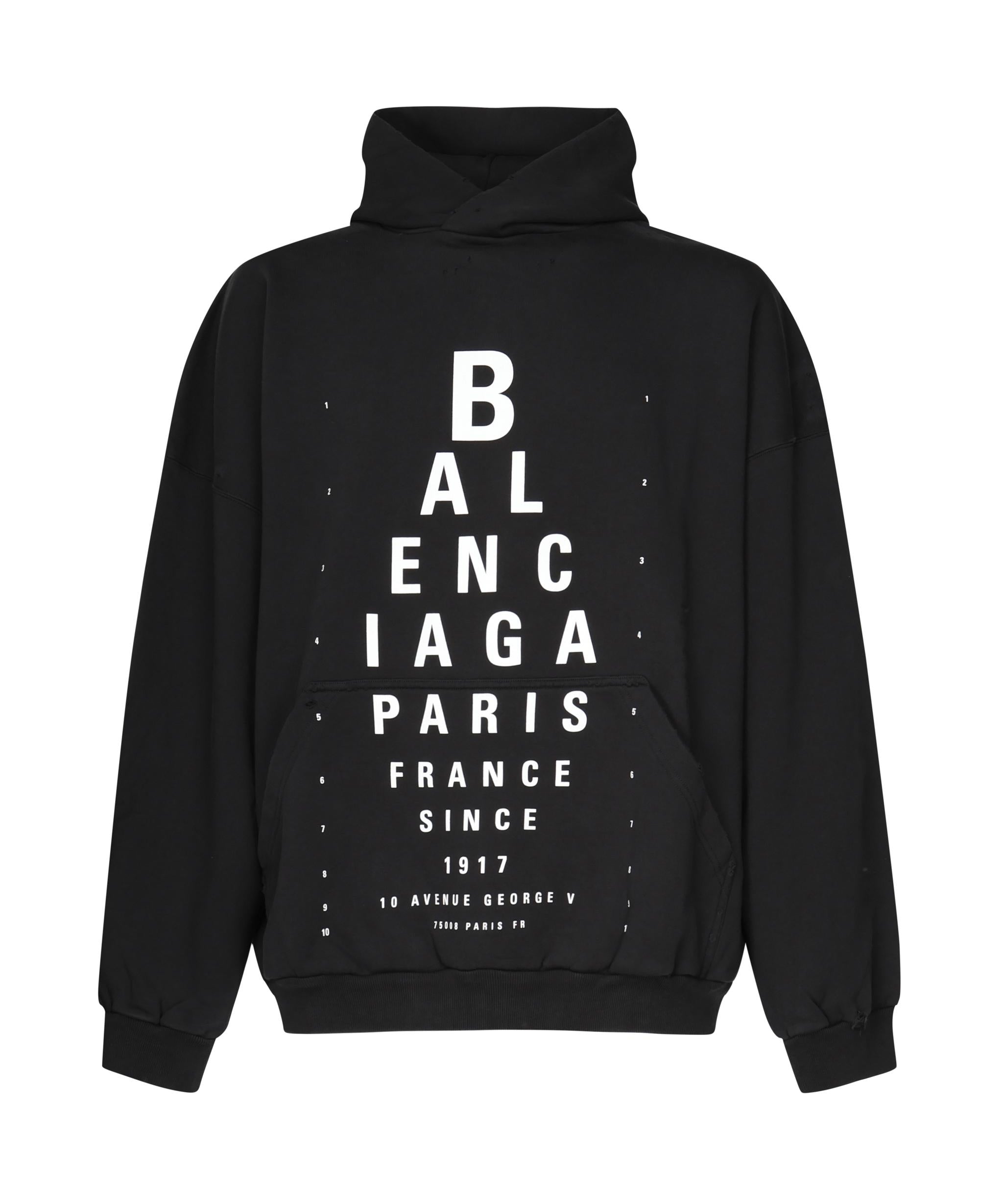 Felpa Optical oversize 803265 TRVU79034 BALENCIAGA 